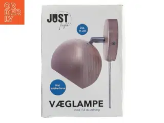 Væglampe kobberfarvet fra Just Light (str. Ø 11 cm)