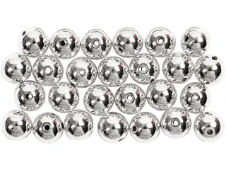 Voksperler, diam. 8 mm, hulstr. 1 mm, sølv, 50stk./ 1 pk.