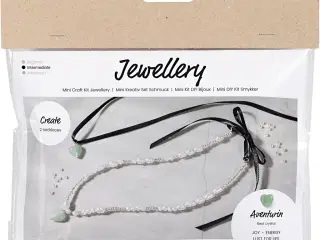 Mini DIY Kit Smykker, Aventurin hjerte, klar, 1 pk.