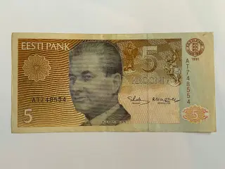 5 Krooni Estonia 1991