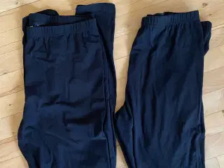 2 par leggings i sort 