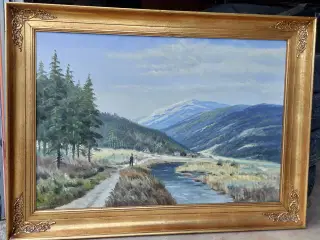 WILLY DANNERFJORD - ( 1904 - 1961 ) oliemaleri