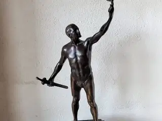 Bronzefigur, Paul Ludwig Kowalczewski (1865-1910)