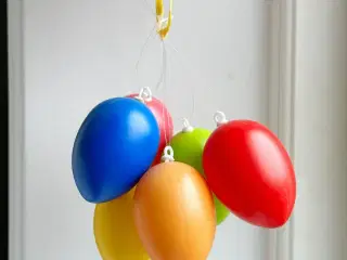 Plastæg, 6 farver, samlet