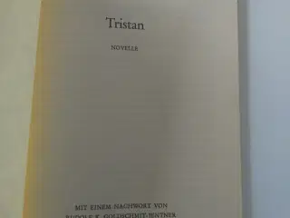 Tristan. Thomas mann