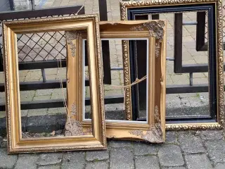 Gamle billedrammer evt til spejl 