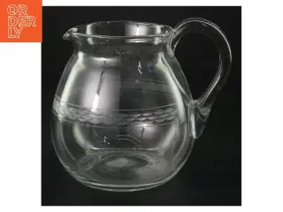Retro Glasvandkande (str. H. 13 cm. ø. 13,5 cm)