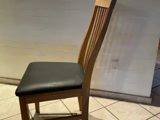 Spisebordsstole egetræ 8 stk