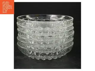 Glas skåle, 6 styk (str. Ø. 14 cm. 6 styk)