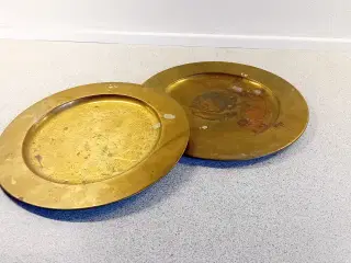 Messingplatter/tallerkener