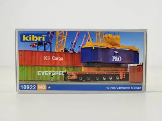 Kibri 10922 H0 6 stk. 40 fods container H0 - NY 