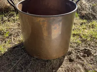 Kobberspand dia. 40 cm og højde 35 cm