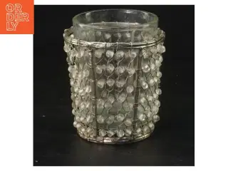 Glasstage med perler (str. Ø 5x8 cm)