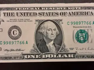 USA. 1 Dollar 1995 Ufoldede