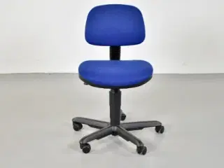 Dauphin kontorstol i blå med sort stel
