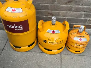 Ny 11 kg ,5 kg og 2 kg gasflasker 
