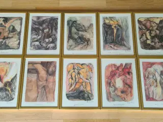 Bodil Kaalund - 10 indrammede kunsttryk