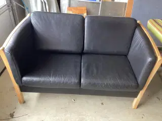 Læder sofa 2 person