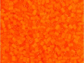 Rocaiperler 2-cut, diam. 1,7 mm, str. 15/0, hulstr. 0,5 mm, transparent orange, 25g/ 1 pk.