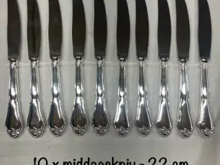 10 stk Kongelund middagsknive 