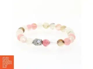 Perlearmbånd med Buddha-charm (str. 10 cm)