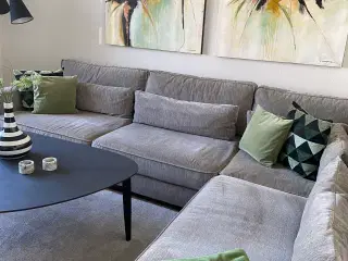 Hjørnesofa med open end. 