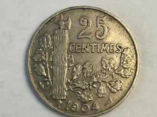 25 Centimes France 1904
