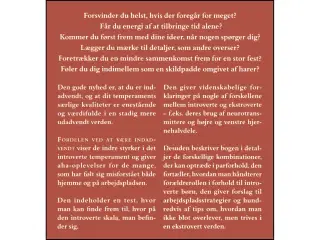 Fordelen ved at være Indadvendt