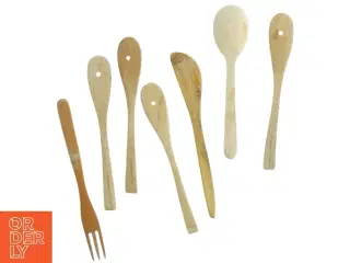 Træ køkkenredskaber (str. 17 cm)