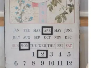 Evigheds-kalender i metal