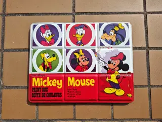 Gammel Disney Tin æske med vandfarver fra 70'erne