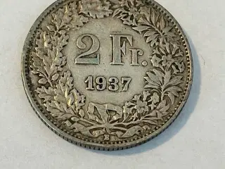 2 Francs Switzerland 1937