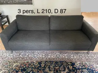 3+2 pers sofaer og puf