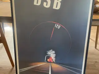DSB 120 Lyntogsplakat 62x100cm.