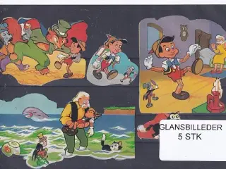 Glansbilleder - Disney - 5 Stk