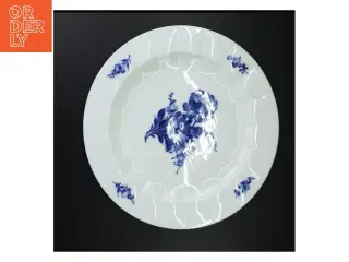 Porcelænstallerken, Blå blomst fra Royal Copenhagen (str. 38 x 3 cm)