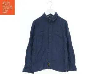 Langærmet skjorte i mørkeblå fra H&M (str. 134)