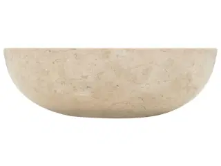 Håndvask 40 x 12 cm marmor cremefarvet