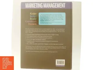 Marketing management af Philip Kotler (Bog)