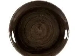 12 stk. Tallerken coupe patina sort 260 mm Stonecast Churchill