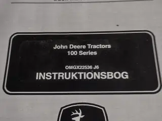Instruktionsbog til John Deere 