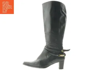 Sorte læderstøvler fra Bladelli (str. 39 )