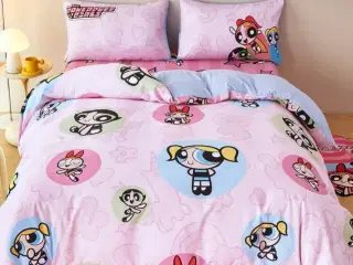 Sengetøj med powerpuffpigerne 