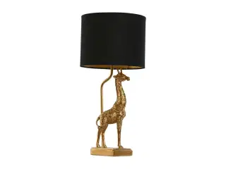 Bordlampe - sort/gylden giraf, 20 × 20 × 53 cm