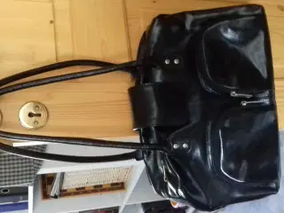 Sort stor håndtaske