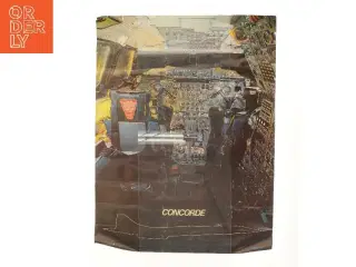 Concorde cockpit plakat (str. 90x68 cm)