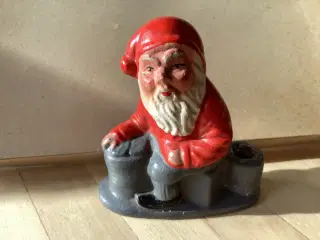 Lille ældre tysk nisse/lysestage keramik