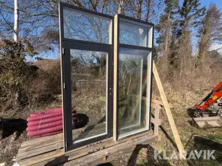 Dør parti Velfac Ribo alu 3 lags