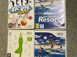 Wii spil Fit, Sports Resort, Sports Party