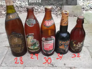Øl samling  ældre,  retro  vintage 